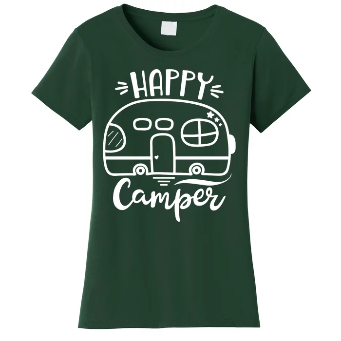 Happy Camper Adventure Travel Women's T-Shirt