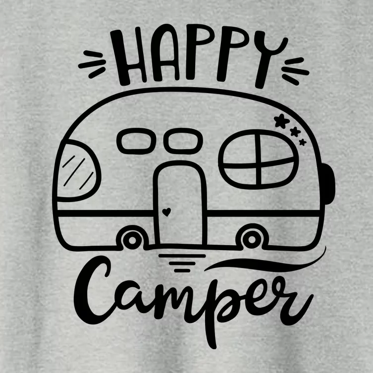 Happy Camper Adventure Travel Women's Crop Top Tee