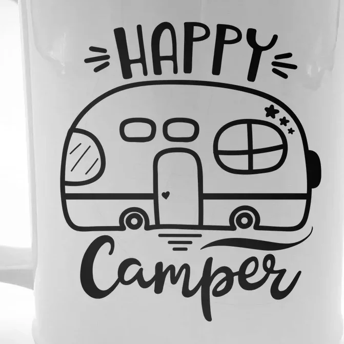 Happy Camper Adventure Travel Front & Back Beer Stein