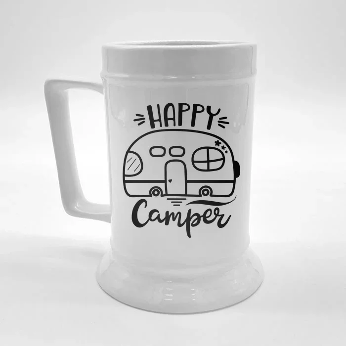 Happy Camper Adventure Travel Front & Back Beer Stein