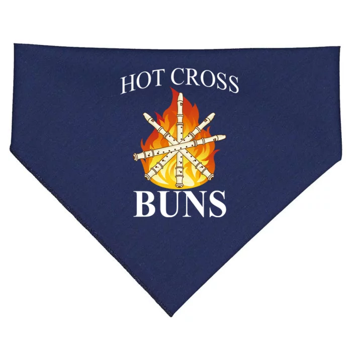 Hot Cross Buns Metal Rock USA-Made Doggie Bandana