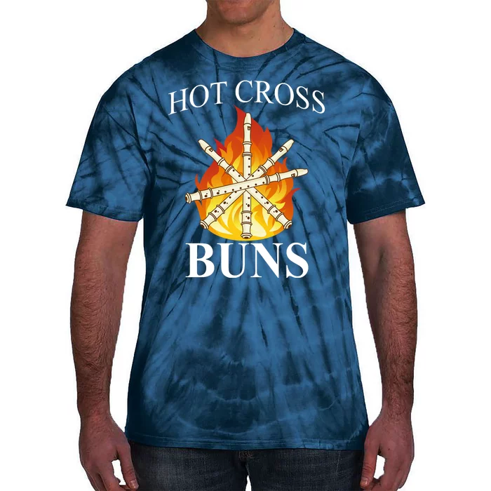 Hot Cross Buns Metal Rock Tie-Dye T-Shirt