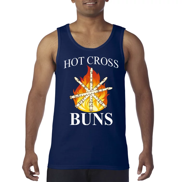 Hot Cross Buns Metal Rock Tank Top