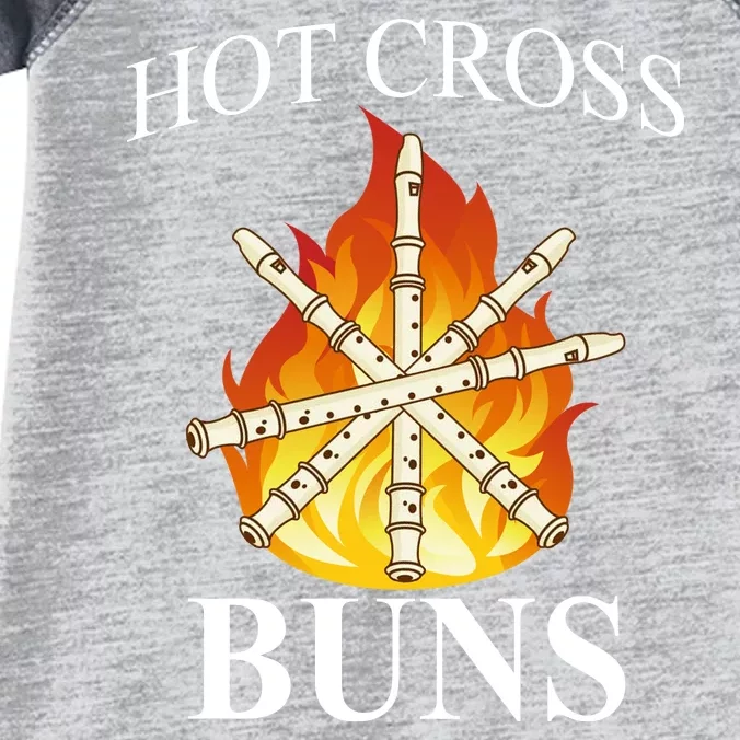 Hot Cross Buns Metal Rock Infant Baby Jersey Bodysuit