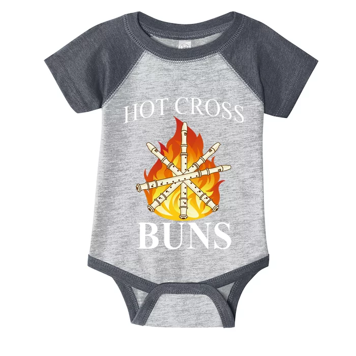 Hot Cross Buns Metal Rock Infant Baby Jersey Bodysuit