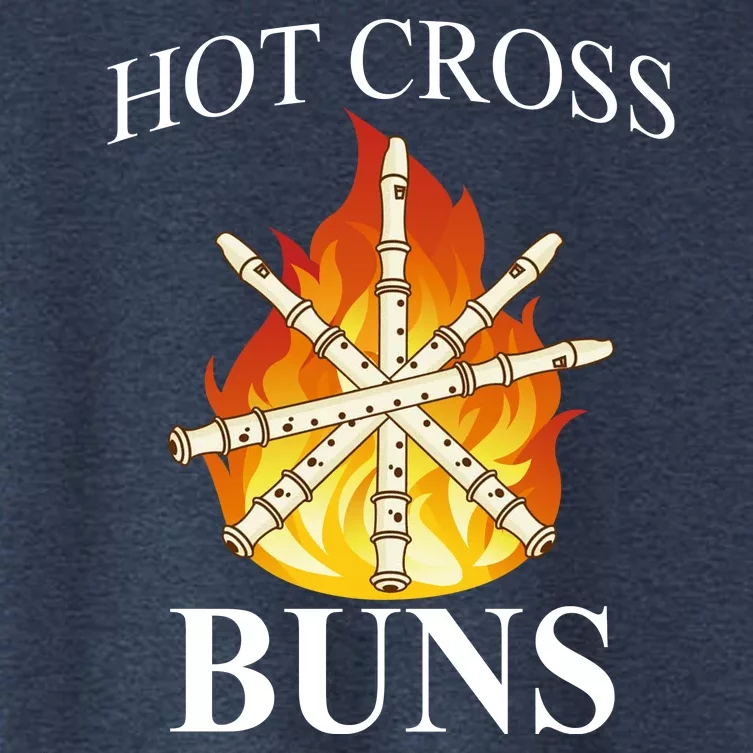 Hot Cross Buns Metal Rock Women's Crop Top Tee