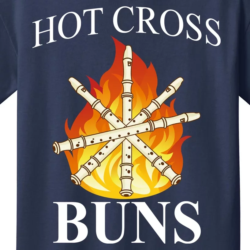 Hot Cross Buns Metal Rock Kids T-Shirt