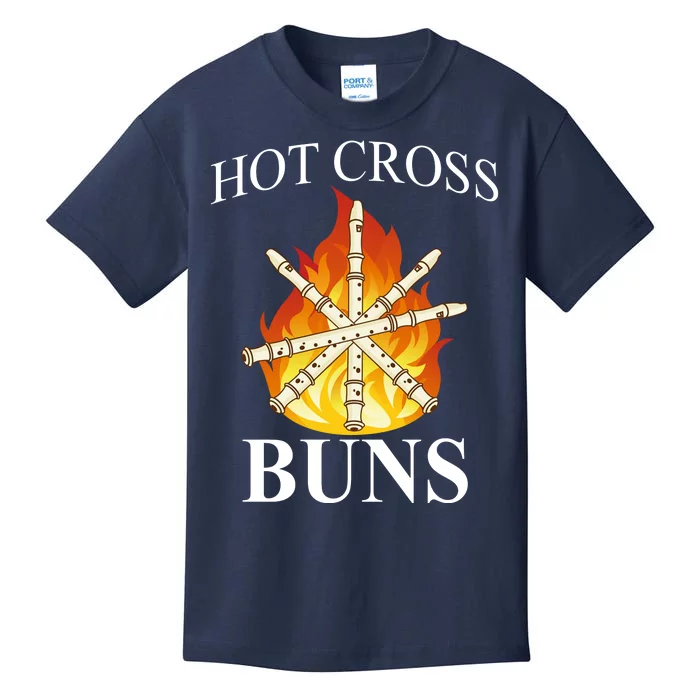 Hot Cross Buns Metal Rock Kids T-Shirt