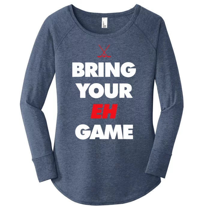 Hockey - Canada bring your EH Game Women's Perfect Tri Tunic Long Sleeve Shirt