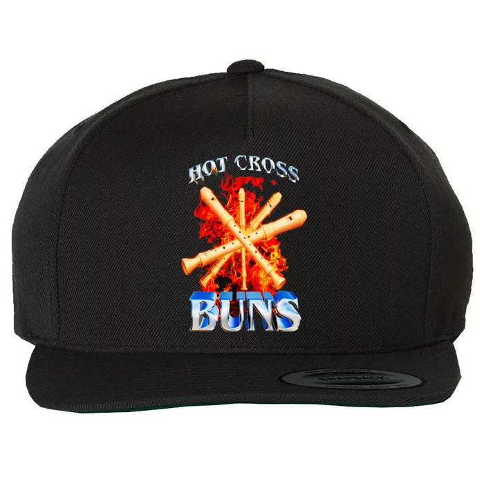 Hot Cross Buns Wool Snapback Cap