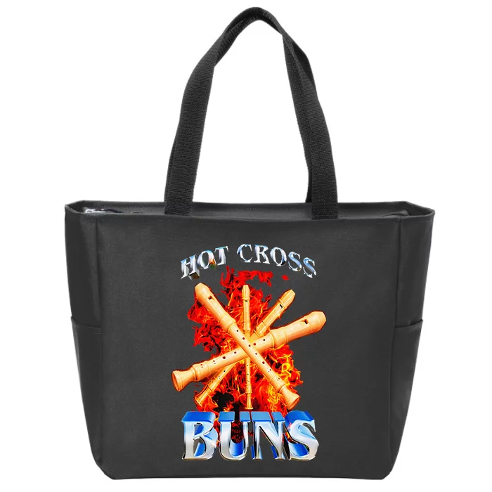 Hot Cross Buns Zip Tote Bag