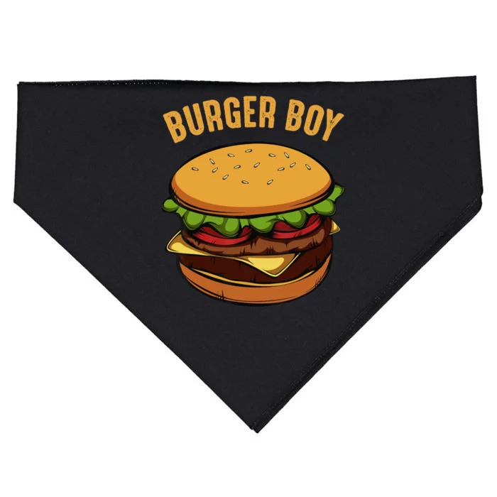 Hamburger Cheeseburger Burger Boy Funny Fast Food Lover USA-Made Doggie Bandana