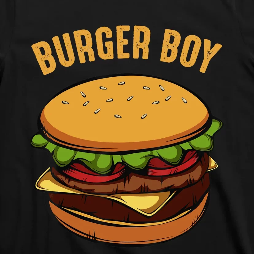 Hamburger Cheeseburger Burger Boy Funny Fast Food Lover T-Shirt