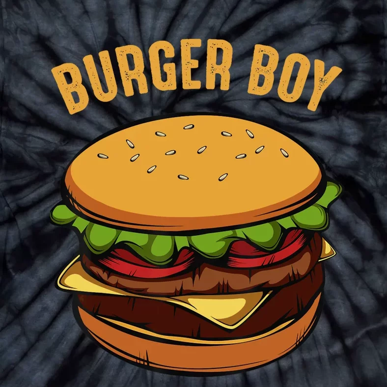 Hamburger Cheeseburger Burger Boy Funny Fast Food Lover Tie-Dye T-Shirt