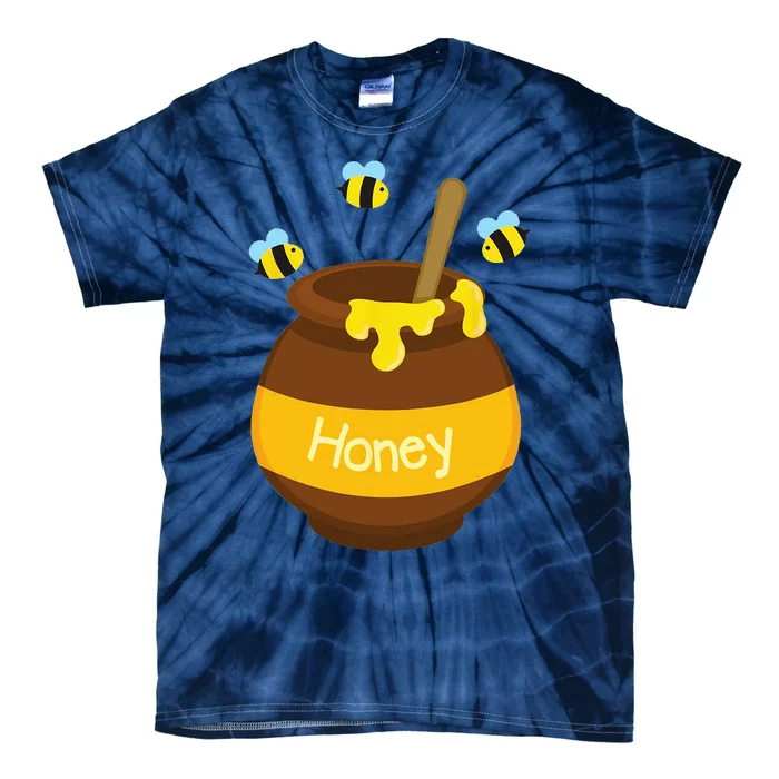 Honey Cute Bee Buzzing Beehive Pot Flying Funny Beekeeping Tie-Dye T-Shirt