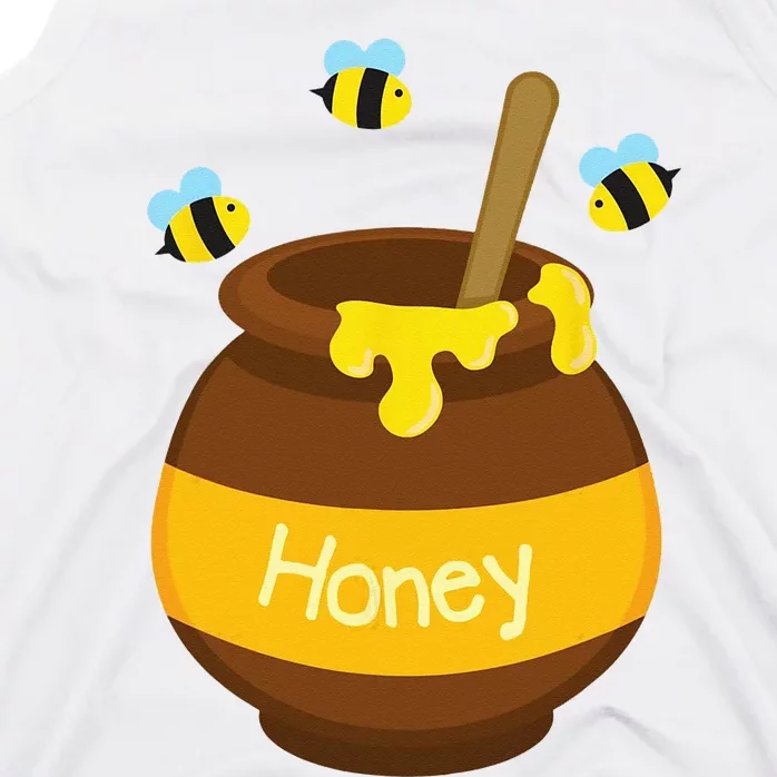 Honey Cute Bee Buzzing Beehive Pot Flying Funny Beekeeping Tank Top