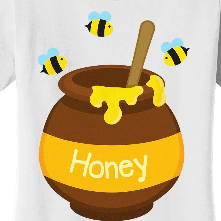 Honey Cute Bee Buzzing Beehive Pot Flying Funny Beekeeping Women's T-Shirt