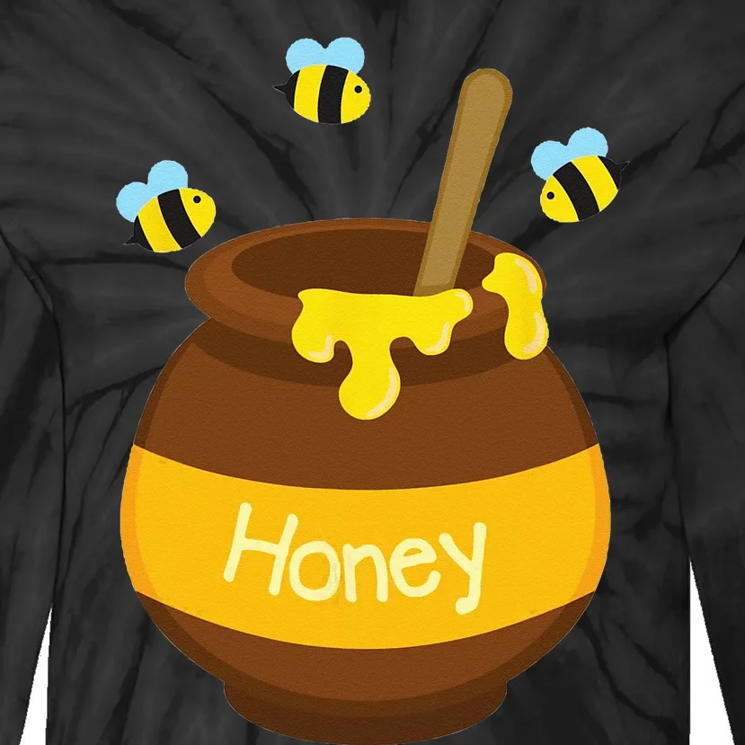 Honey Cute Bee BuzzingBeehive Pot Flying Funny Beekeeping Tie-Dye Long Sleeve Shirt