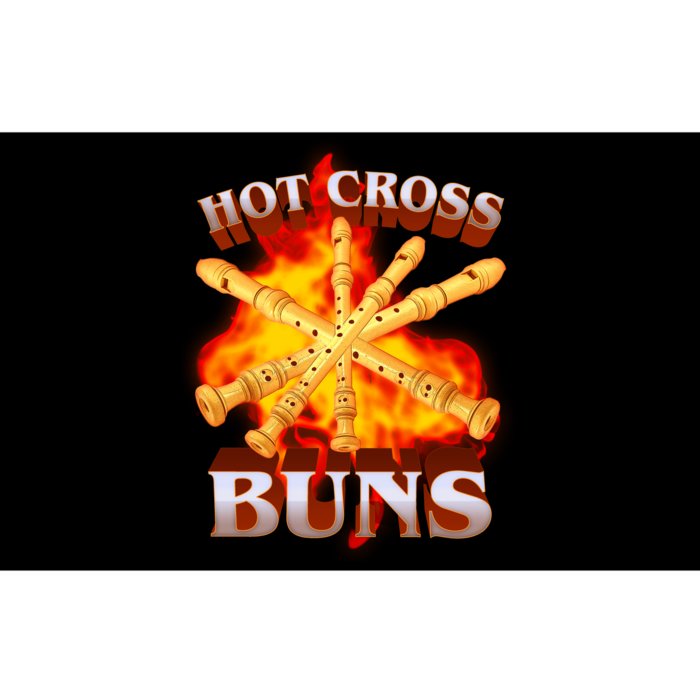 Hot Cross Buns Fire Recorder Flute Bumper Sticker