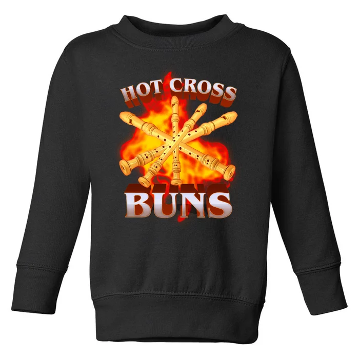 Hot Cross Buns Fire Recorder Flute Toddler Sweatshirt