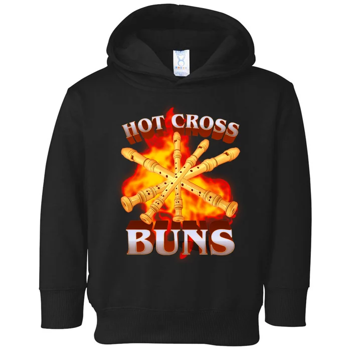 Hot Cross Buns Fire Recorder Flute Toddler Hoodie