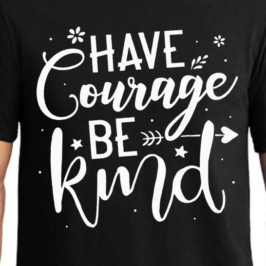 Have Courage Be Kind Anti Bullying Gift Unity Day Orange Pajama Set