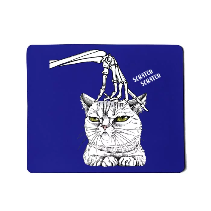 Halloween Cat Black Lover Skeleton Hand Boop Funny Meaningful Gift Mousepad