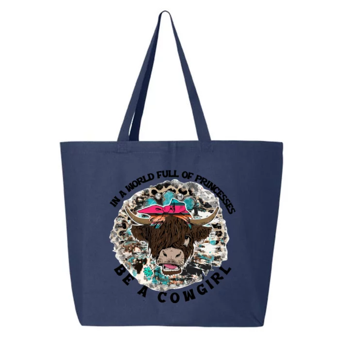 Highland Cow Bandana Be A Cowgirl Western Country Farmers Gift 25L Jumbo Tote