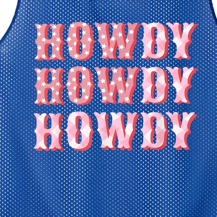 Howdy Cowgirl Boots Bling Women Cute Western Country Mesh Reversible Basketball Jersey Tank