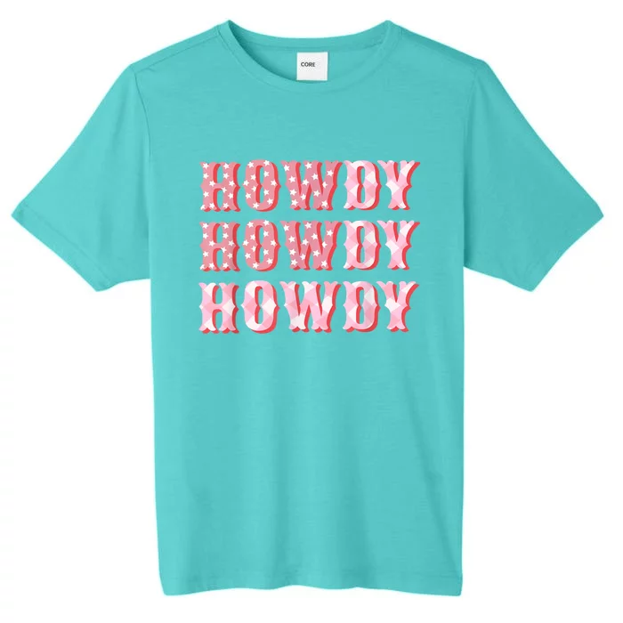 Howdy Cowgirl Boots Bling Women Cute Western Country ChromaSoft Performance T-Shirt