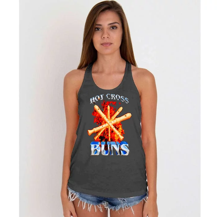 Hot Cross Buns Women's Knotted Racerback Tank