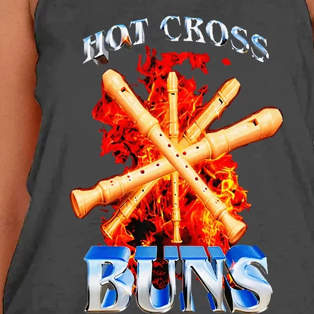 Hot Cross Buns Women's Knotted Racerback Tank