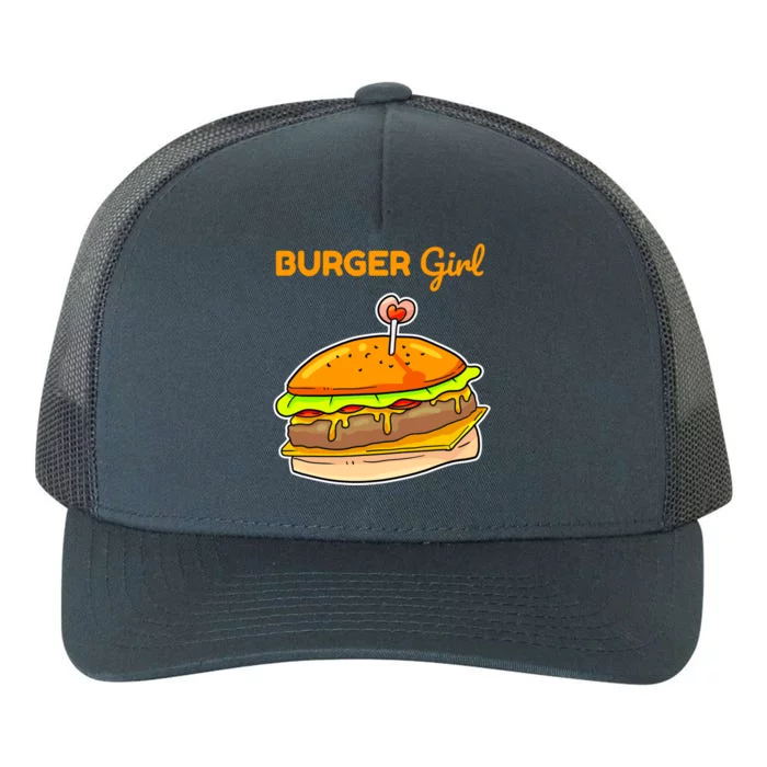 Hamburger Cheeseburger Burger Funny Fast Food Gift Yupoong Adult 5-Panel Trucker Hat