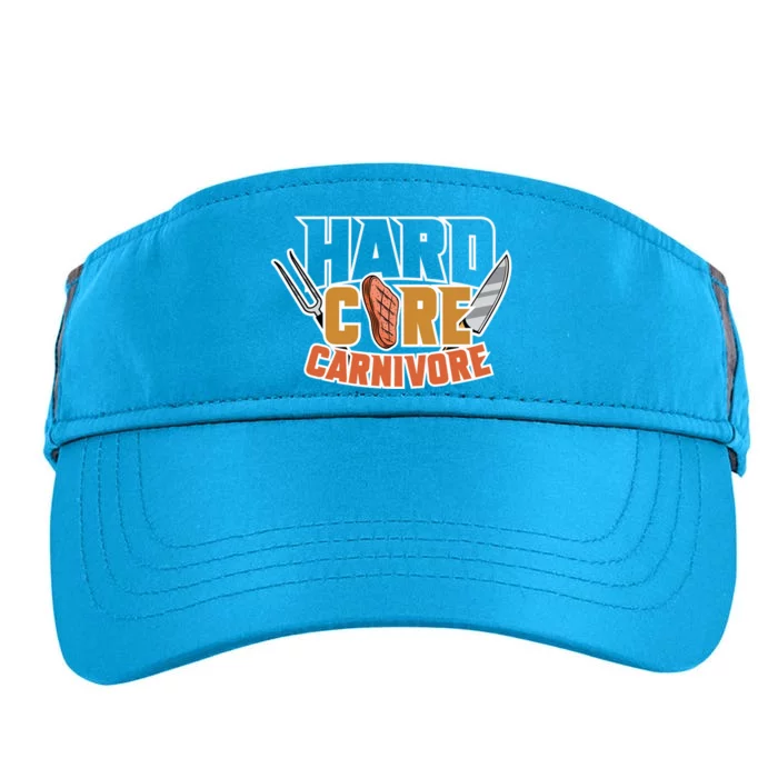 Hardcore Carnivore Bbq Party Meat Lover Bbq Grill Master Gift Adult Drive Performance Visor