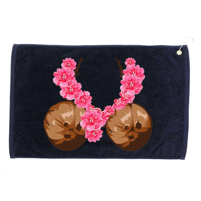 Hawaiian Coconut Bra Cool Halloween Flowery Grommeted Golf Towel