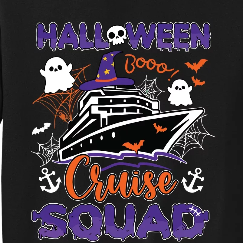 Halloween Cute Boo Cruise Squad Family Outfits Cruising Crew Tall Sweatshirt