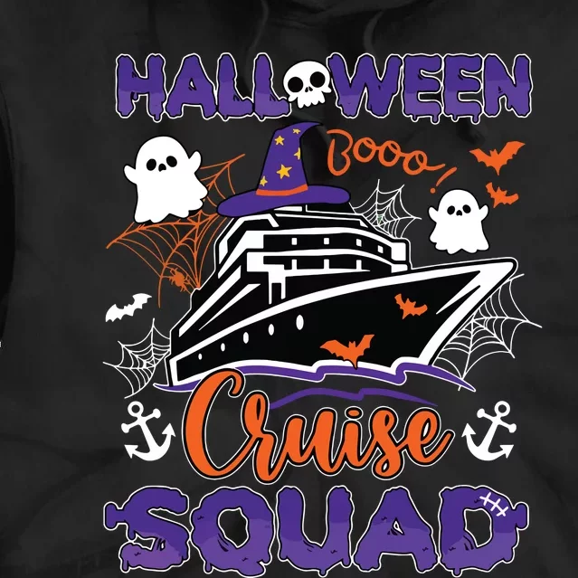 Halloween Cute Boo Cruise Squad Family Outfits Cruising Crew Tie Dye Hoodie