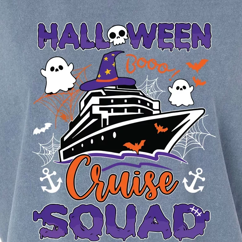 Halloween Cute Boo Cruise Squad Family Outfits Cruising Crew Garment-Dyed Women's Muscle Tee