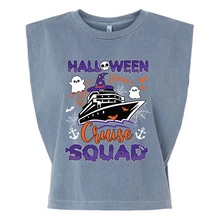 Halloween Cute Boo Cruise Squad Family Outfits Cruising Crew Garment-Dyed Women's Muscle Tee