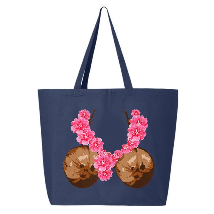 Hawaiian Coconut Bra Cool Halloween Flowery 25L Jumbo Tote