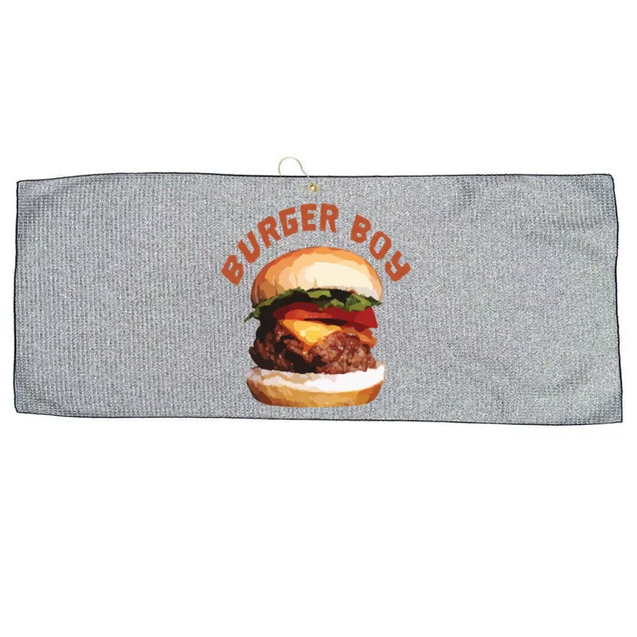 Hamburger Cheeseburger Burger Funny Fast Food Gift Large Microfiber Waffle Golf Towel