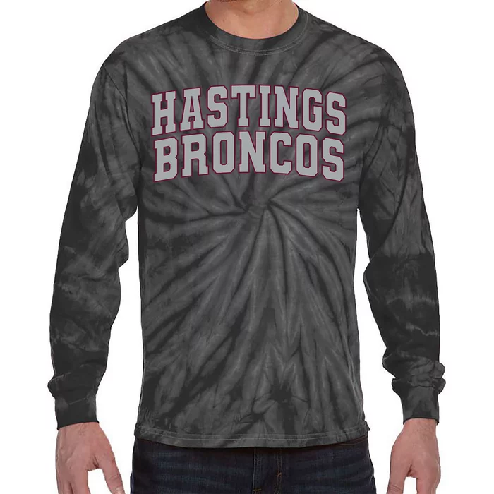 Hastings College Broncos 02 Tie-Dye Long Sleeve Shirt