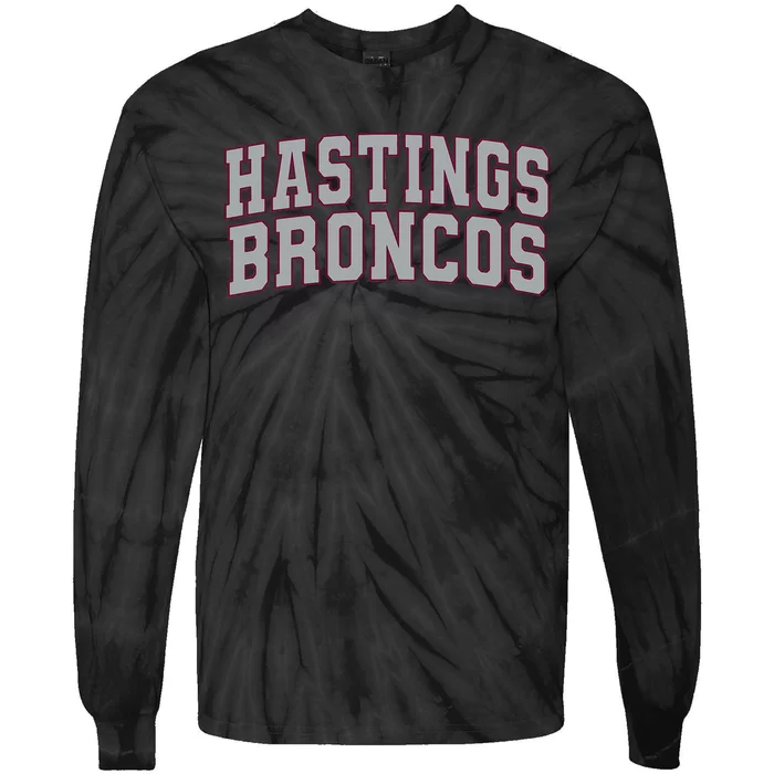 Hastings College Broncos 02 Tie-Dye Long Sleeve Shirt