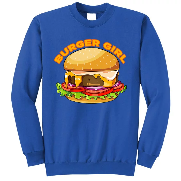 Hamburger Cheeseburger Burger Funny Fast Food Gift Tall Sweatshirt