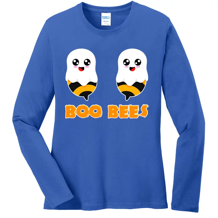 Halloween Costume Boo Bees Gift Ladies Long Sleeve Shirt