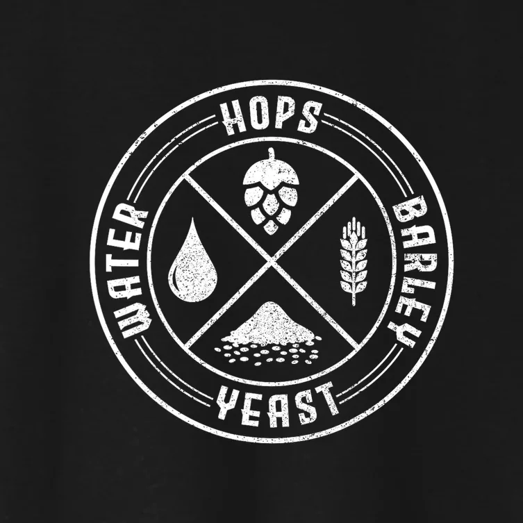 Homebrew Craft Beer Brewing Brewmaster Hops Beer Brewer Gift Women's Crop Top Tee