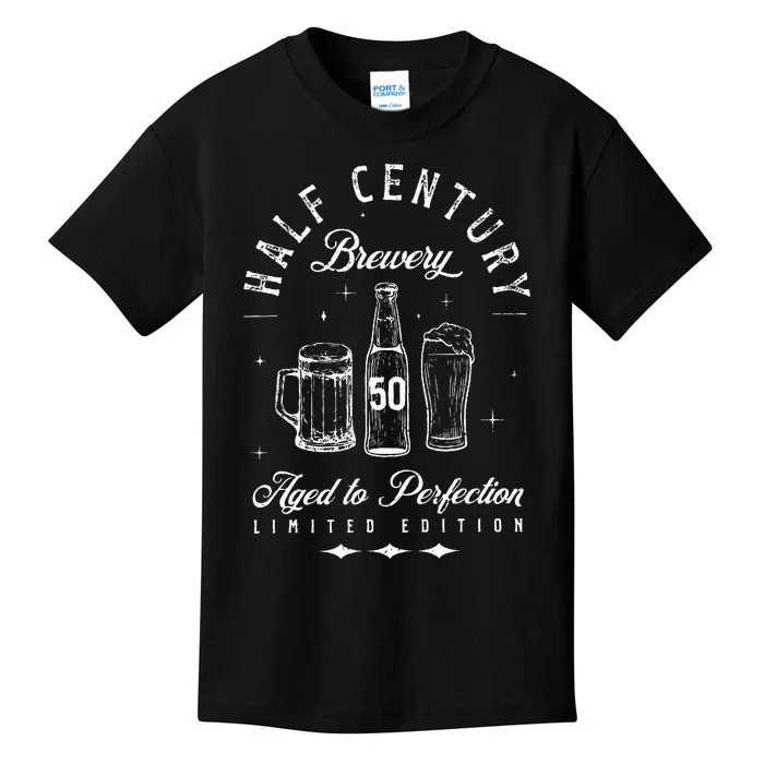 Half Century Brewery Aged To Perfection Kids T-Shirt