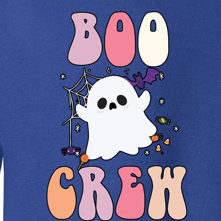 Halloween Costume Boo Crew Groovy Cute Ghost Gift Toddler Sweatshirt