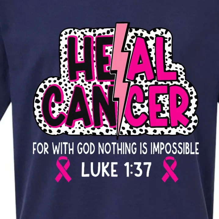 Heal Cancer Believe God Christian Sueded Cloud Jersey T-Shirt