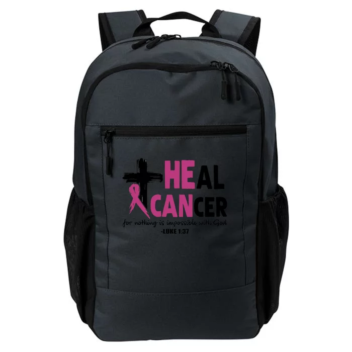 Heal Cancer Breast Cancer Awareness Month back and front side Daily Commute Backpack